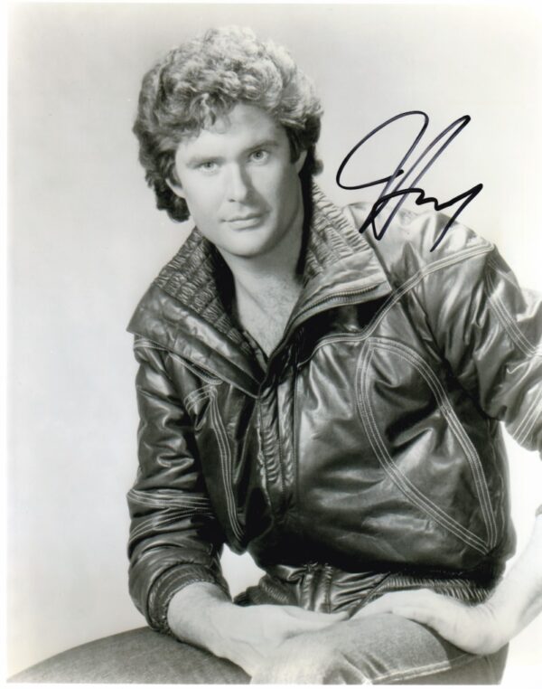 David Hasselhoff signed 8x10 photo Knight Rider.shanks autogrtaphs