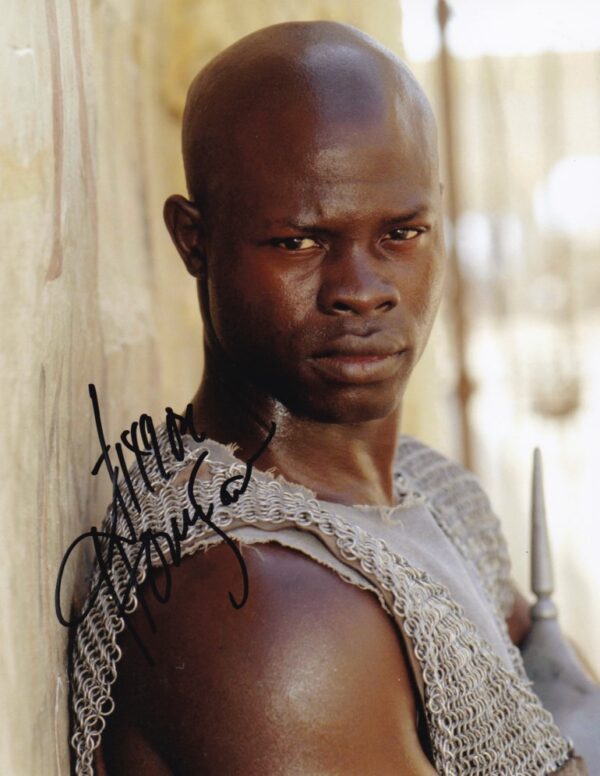 Djimon Hounsou signed photo.shanks autographs