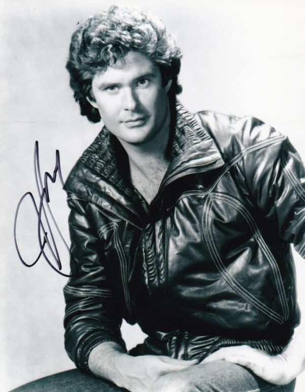 David Hasselhoff signed 8x10 photo Knight Rider.shanks autogrtaphs