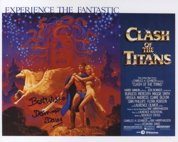 Desmond Davis director, Clash Of The Titans signed photo.shanks autographs