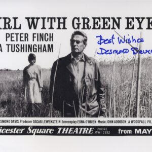 GIRL WITH THE GREEN EYES SIGNED DESMOND DAVIS DIRECTOR PHOTO.SHANKS AUTOGRAPHS