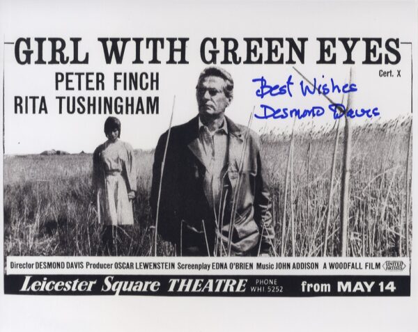 GIRL WITH THE GREEN EYES SIGNED DESMOND DAVIS DIRECTOR PHOTO.SHANKS AUTOGRAPHS