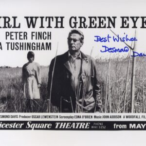 GIRL WITH THE GREEN EYES SIGNED DESMOND DAVIS DIRECTOR PHOTO.SHANKS AUTOGRAPHS