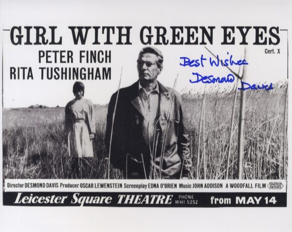 GIRL WITH THE GREEN EYES SIGNED DESMOND DAVIS DIRECTOR PHOTO.SHANKS AUTOGRAPHS