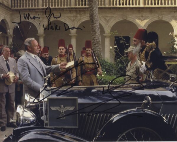 alexie sayle and Julian Glover signed indiana Jones photo