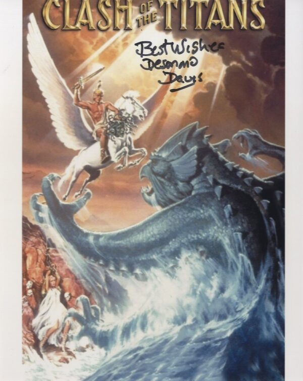 Desmond Davis director, Clash Of The Titans signed photo.shanks autographs