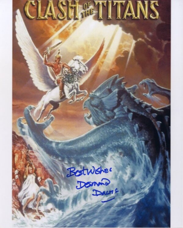 Desmond Davis director, Clash Of The Titans signed photo.shanks autographs