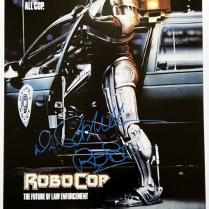 peter weller signed Robocop poster 24x36.shanks autographs