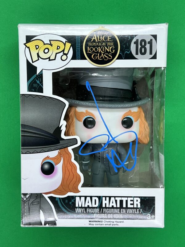 johnny Depp Signed Mad Hatter Funko Pop Disney.shanks autographs