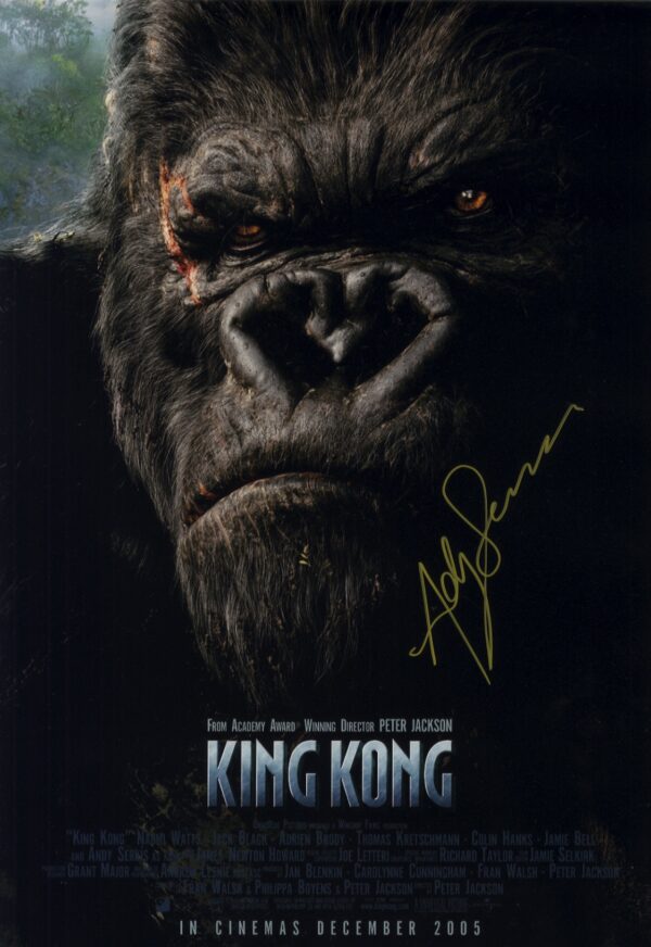 King Kong andy serkis 12x18 signed photo.shanks autographs