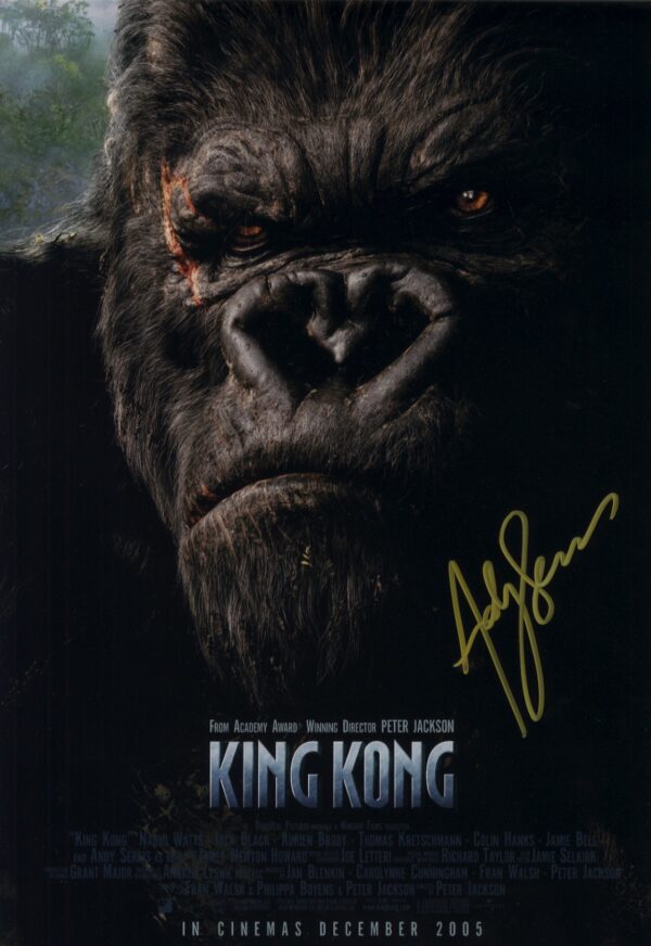 King Kong andy serkis 12x18 signed photo.shanks autographs