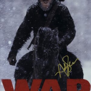 planet of the apes ceasar Andy Serkis signed 12x18 photo.shanks autographs