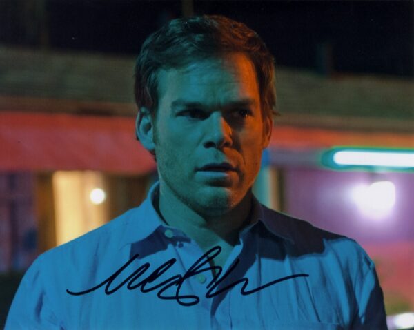 michael c hall signed dexter photo.Shanks Autographs