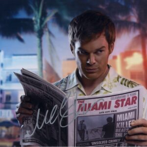 michael c Hall signed Dexter photo.shanks autographs
