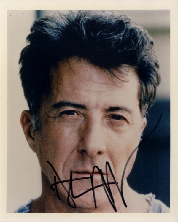 dustin hoffman signed 8x10 photo.shanks autographs