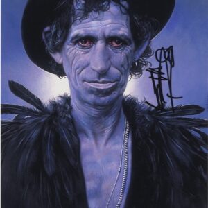 keith Richards Signed 8x12 photo.beckett Authentication