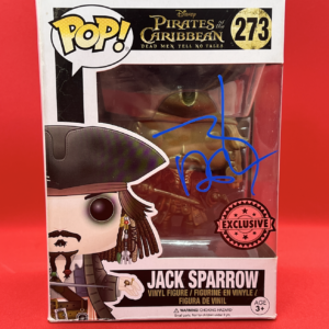 johnny depp signed captain jack sparrow funko pop.shanks autographs