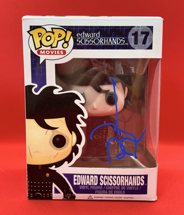 johnny depp signed Edward Scissorhands funko pop.shanks autographs