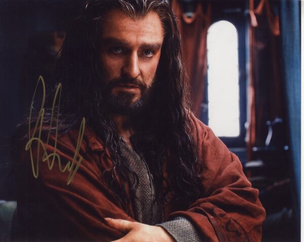 the hobbit signed Richard Armitage thorin photo.shanks autographs
