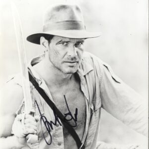 Harrison Ford signed Indiana Jones photo Beckett Authentication,shanks autographs