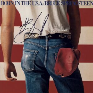 born in the usa bruce springsteen signed 12x12 photo. shanks autographs