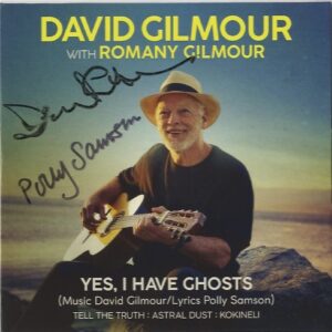 david Gilmour & Polly Samson signed cd YES I HAVE GHOSTS