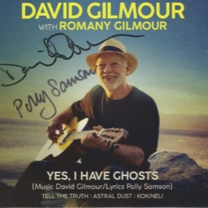 david Gilmour & Polly Samson signed cd YES I HAVE GHOSTS