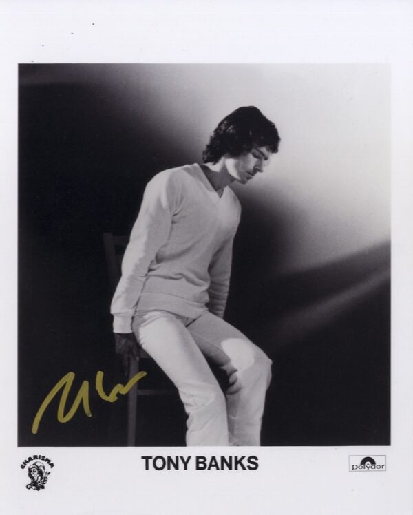 tony banks genesis signed photo.shanks autographs