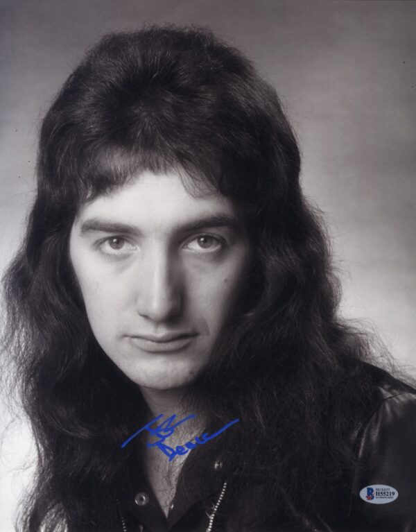 John Deacon signed photo.shanks autographs queen Beckett authentication