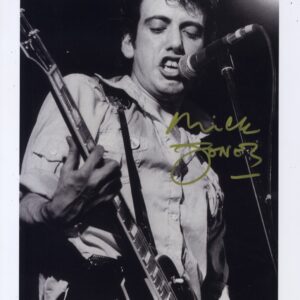 the clash, Mick Jones signed 11X14photo.shanks autographs