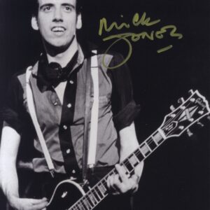 the clash, Mick Jones signed 11X14photo.shanks autographs