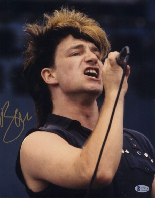 U2 bono signed photo.shanks autographs