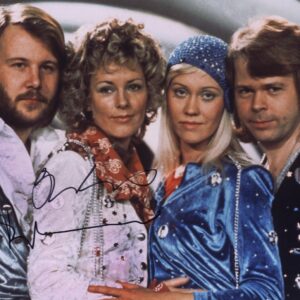 abba signed photo benny and bjorn