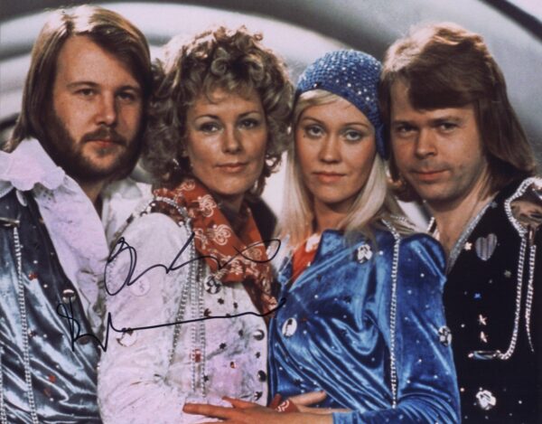 abba signed photo benny and bjorn