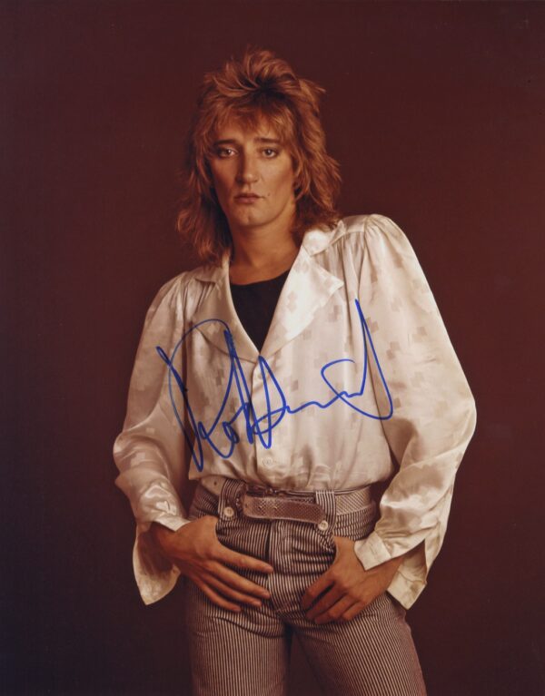 rod stewart signed photo.shanks Autographs