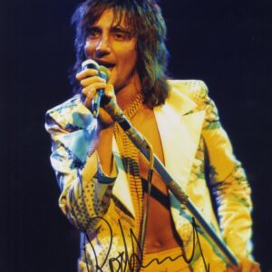 rod stewart signed photograph.shanks autographs