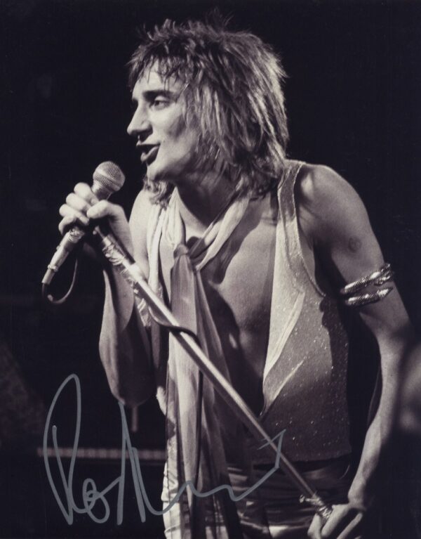 rod stewart signed photo.shanks Autographs