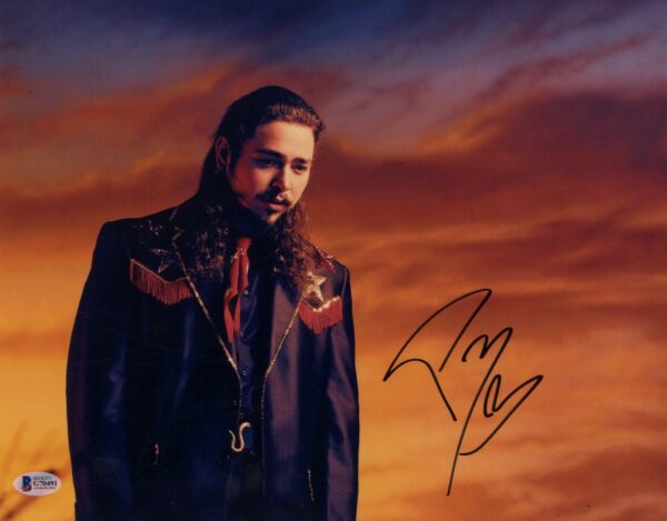 post malone signed photo.shanks autographs