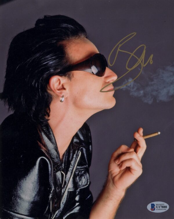 U2 bono signed photo.shanks autographs