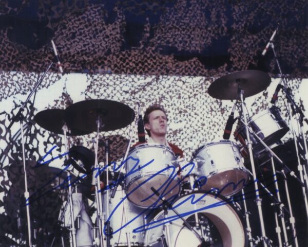 terry Chimes The Clash Signed Photo.Shanks Autographs