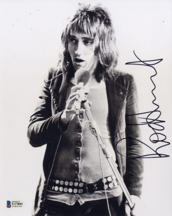 rod stewart signed photo.shanks Autographs