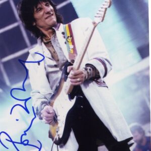 Ronnie Wood Signed photo.rolling stones.shanks autographs