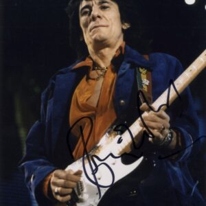 Ronnie Wood Signed photo.rolling stones.shanks autographs