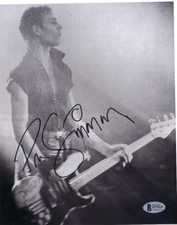 paul simonon the clash signed photo. shanks autographs