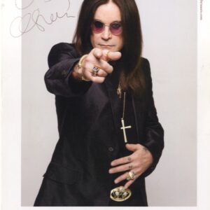 ozzy osbourne signed photo bas signed photo.shanks autographs