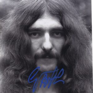 geezer butler Black Sabbath signed photo.shanks autographs