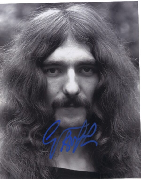 geezer butler Black Sabbath signed photo.shanks autographs