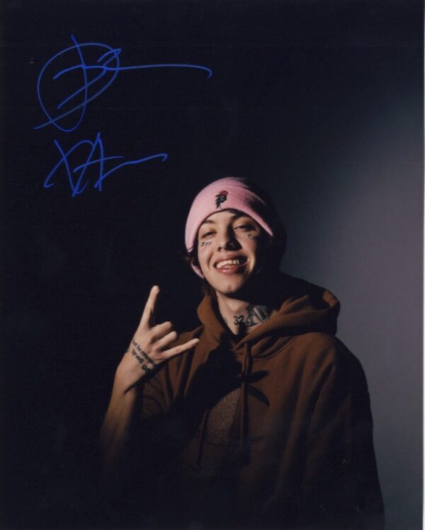 LIL XAN SIGNED PHOTO.SHANKS AUTOGRAPHS