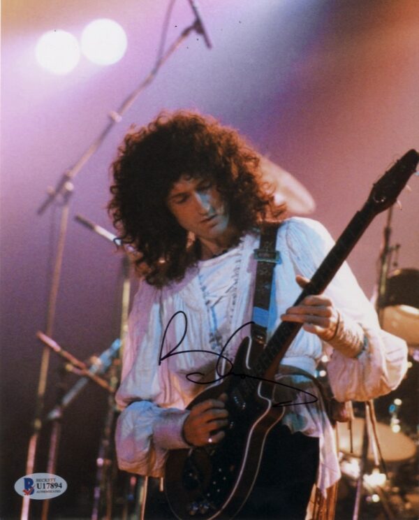 Queen Brian May signed photo.shanks autographs