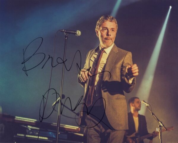 baxter dury signed photo.shanks autographs